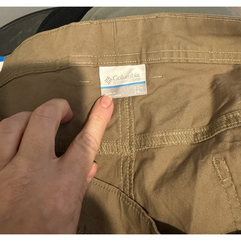 COLUMBIA Men's NEW Brown Chino Pants Regular Fit 42 Straight Leg 5-Pocket - Picture 4 of 4